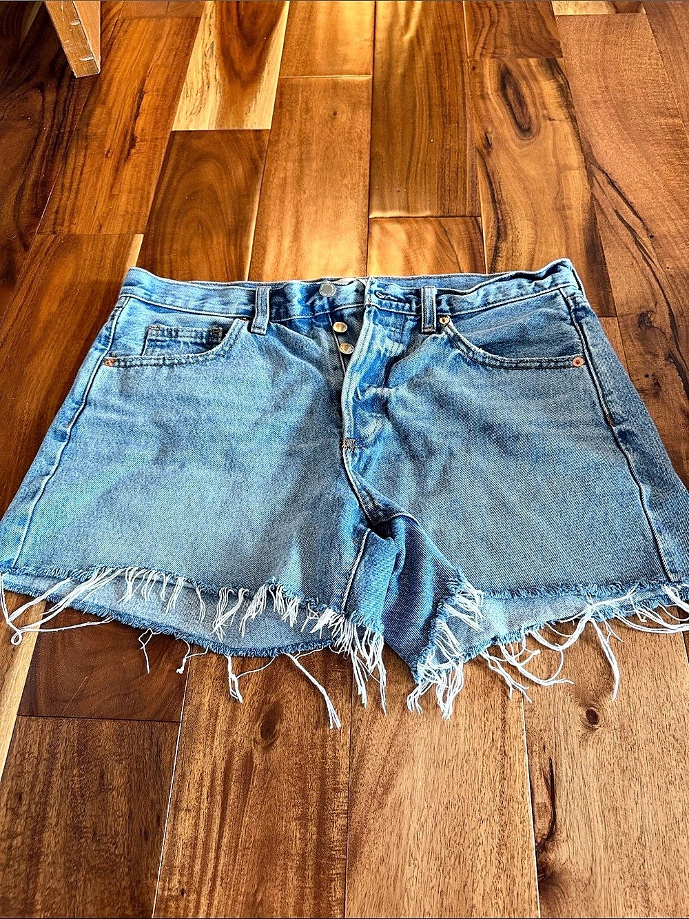 Universal Thread Mid Rise 90s Baggy Denim Shorts Blue size 10